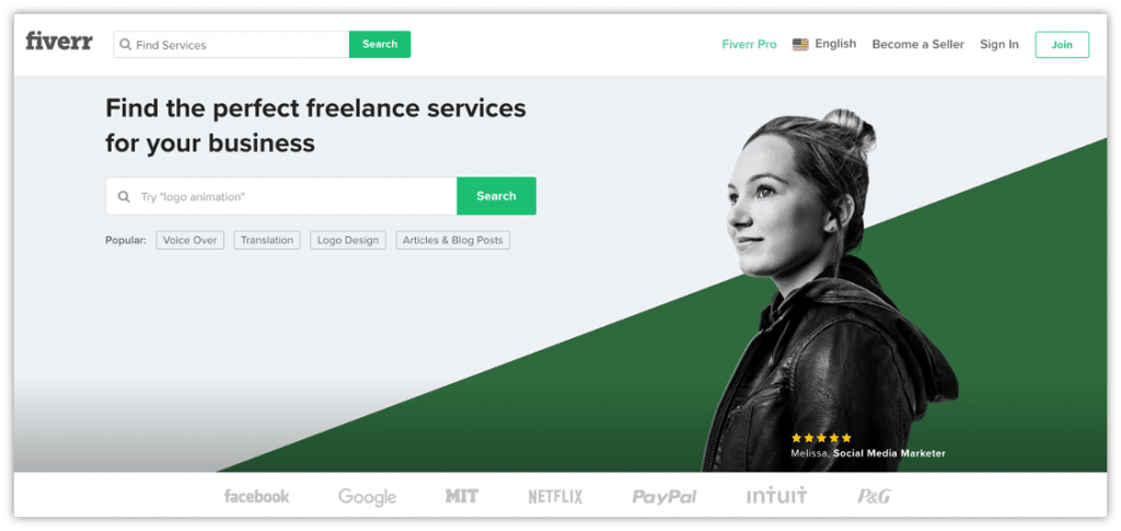 use Fiverr to hire a freelancer