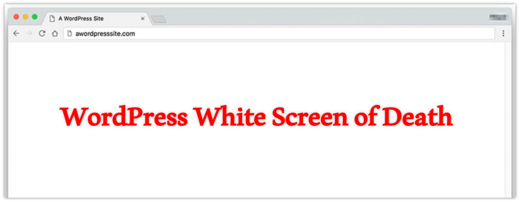 most common WordPress errors – White Screen of Death