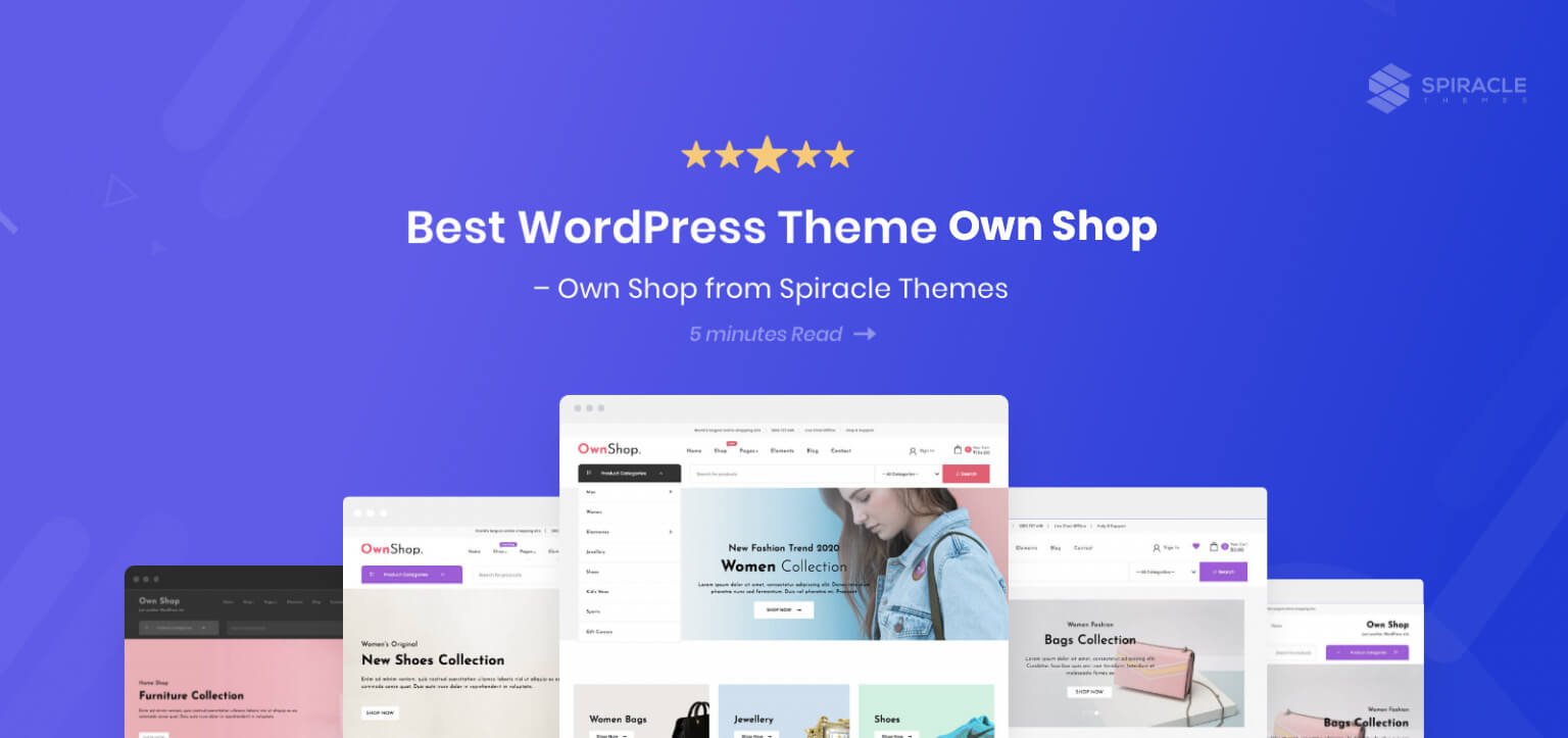 Own Shop is the best WordPress theme in 2020