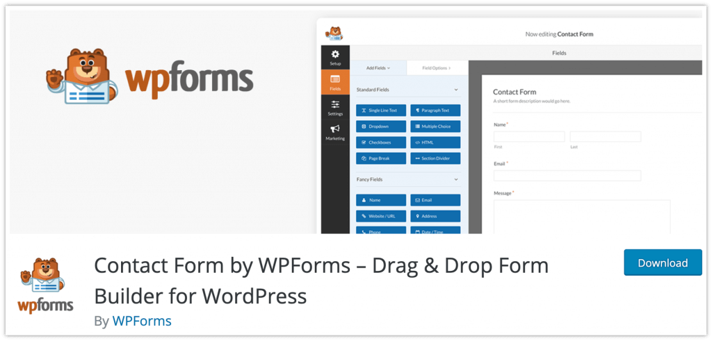 one of the WordPress contact form plugins