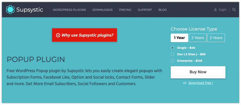 Popup by Supsystic Plugin