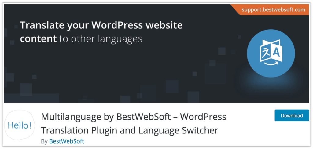 Multilanguage Plugin by BestWebSoft