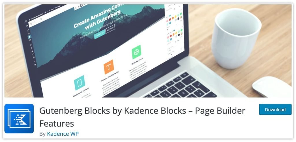 Kadence Gutenberg Blocks Plugin