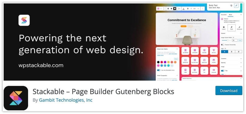 Stackable Gutenberg Blocks Plugin