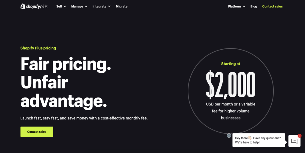 Shopify Plus Pricing: The Best Platform for High-Volume Stores 1